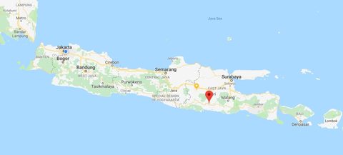 Location: Tulungagung regency, East Java Province (Java Island), Indonesia.